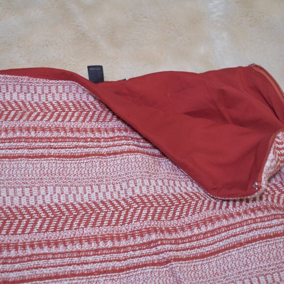 Banana Republic Red White Striped Cotton Mini Skirt Size 4 - Picture 3 of 10